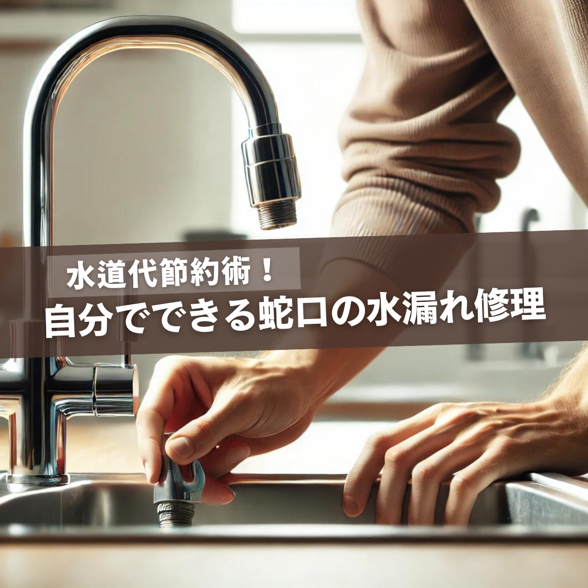 水道代節約！自分でできる蛇口の水漏れ修理