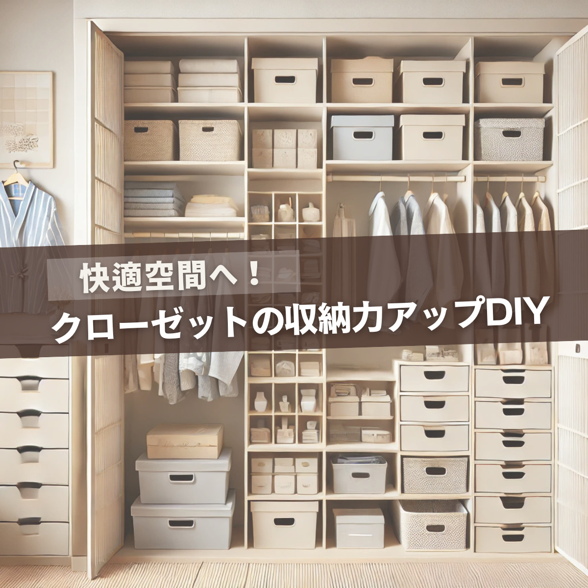 快適空間へ！クローゼットの収納力アップDIY